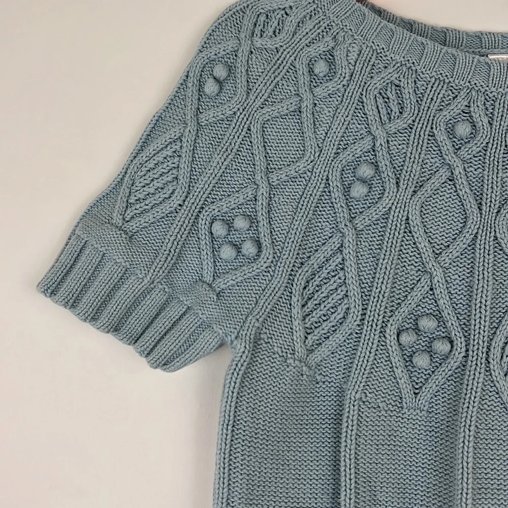GYMBOREE Kid’s shortsleeve sweater baby blue size 7 (fits like a 4T or 5…